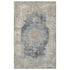 4' X 6' Beige and Gray Medallion Area Rug